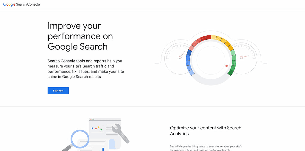 Paneli i Google Search Console