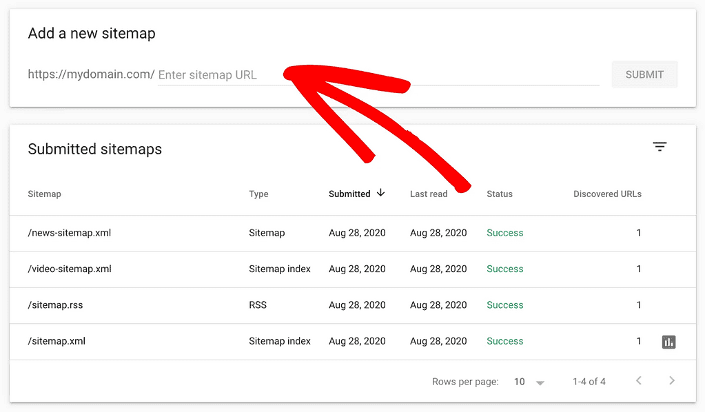 Vendosja e sitemap ne Google Search Console